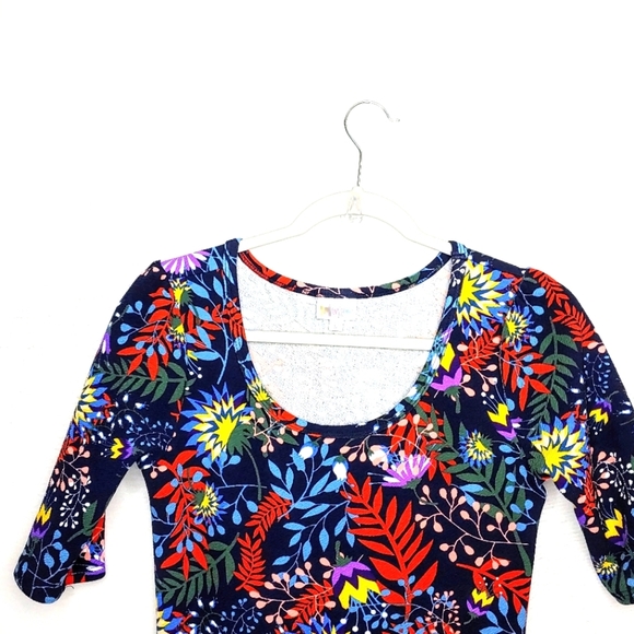 Lula Roe floral dress. Size Small. Multi colored. - Picture 9 of 11